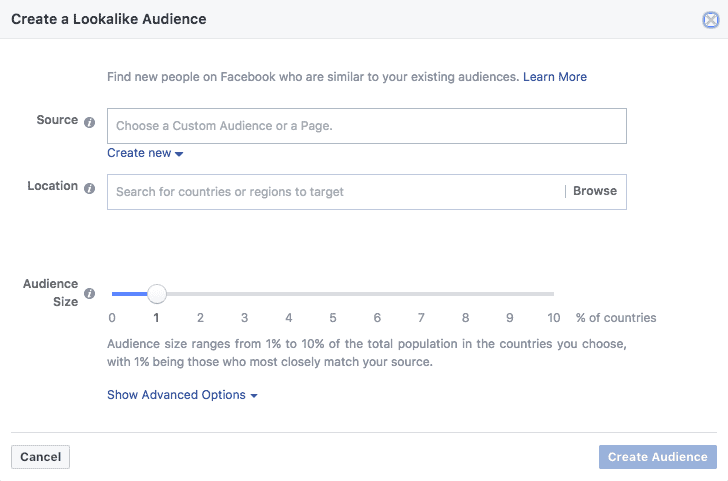 Facebook Lookalike Audiences