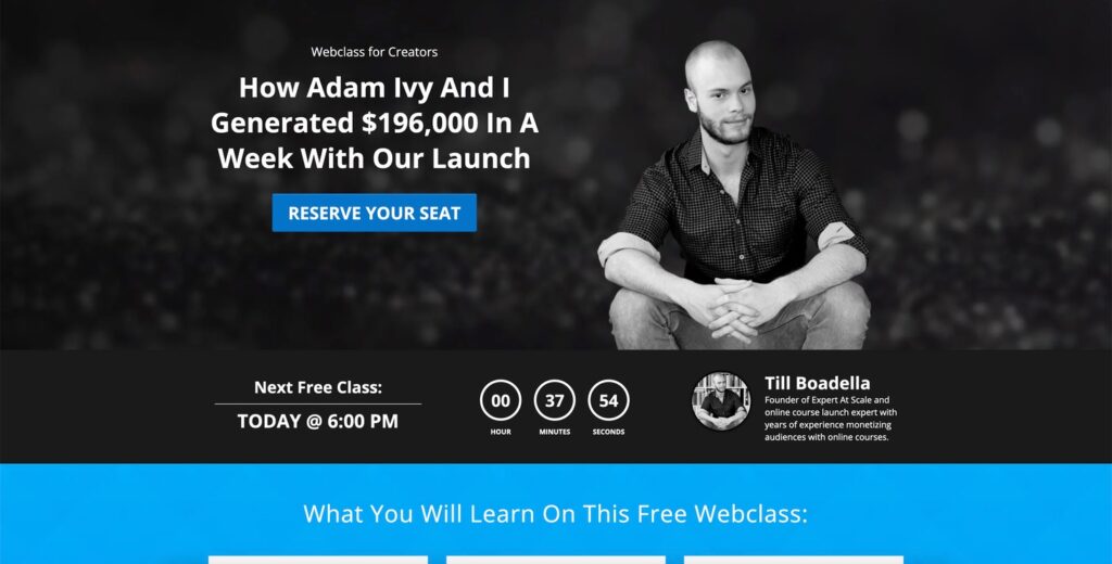 Done for you sales funnels - Automated webinar